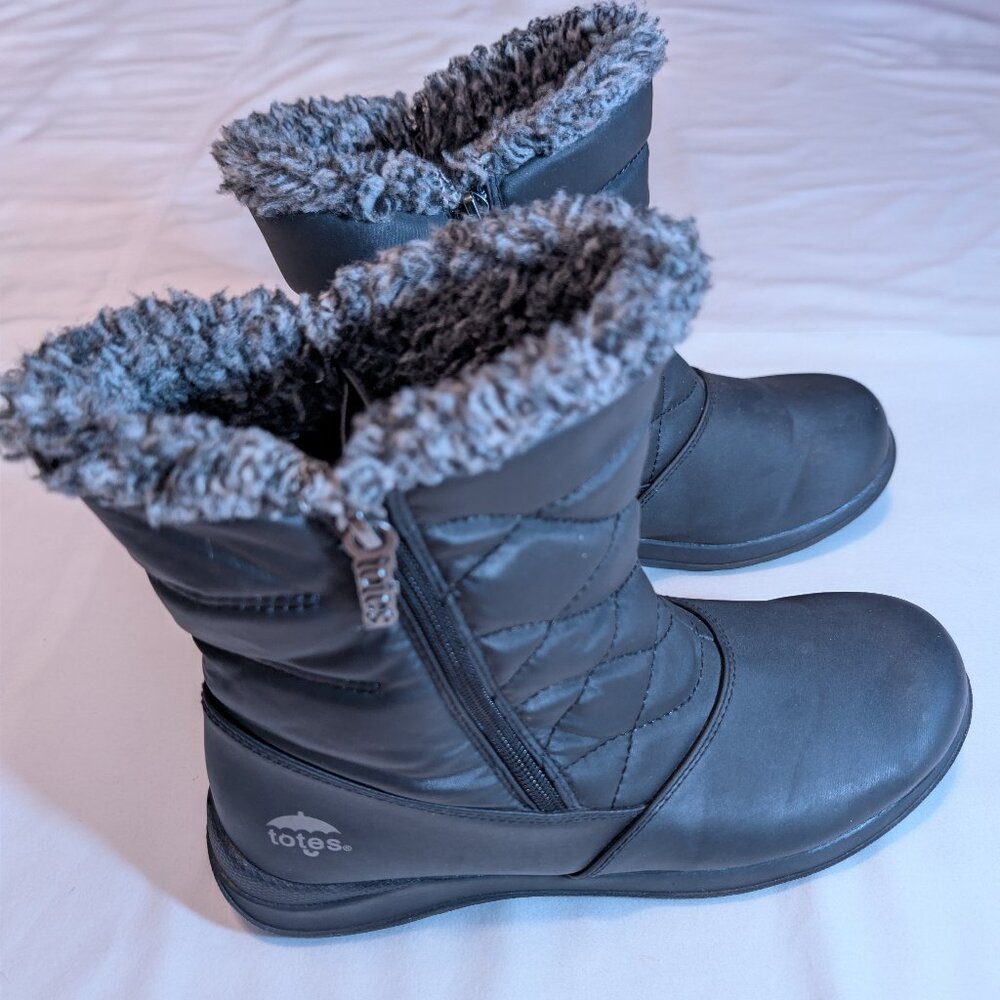 Totes | Black Babbie Waterproof Winter Boots Women 9